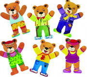 verkleedpuzzel Beren junior hout 18 stukjes