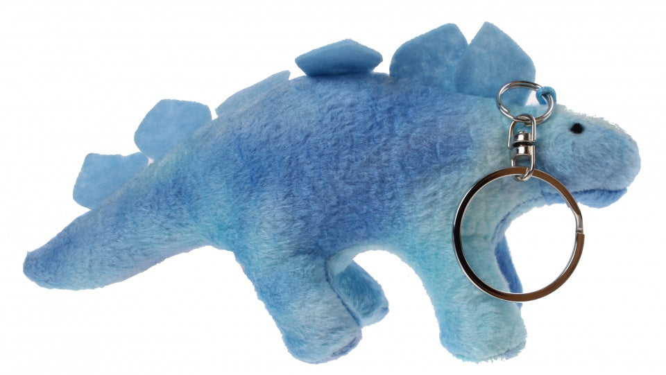 sleutelhanger dino 11 cm blauw