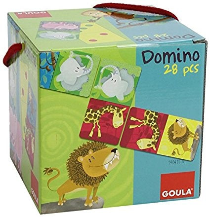 Dominospel jungledieren 28 stenen