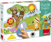 vormenpuzzel Safari junior hout 13 stukjes