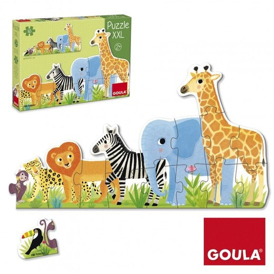 XXL legpuzzel Jungle 16 stukjes