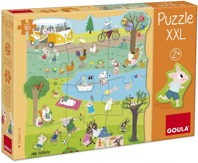 XXL legpuzzel naar buiten 16 stukjes