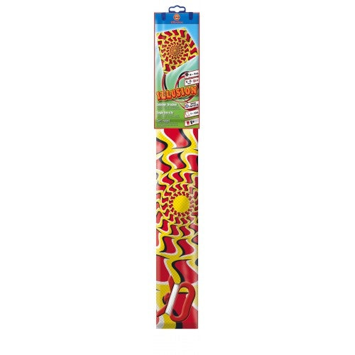 eenlijnsvlieger Illusion 70 cm geel/rood