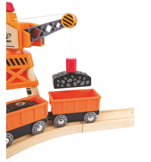 diesel goederentrein 5-delig groen/oranje/zwart