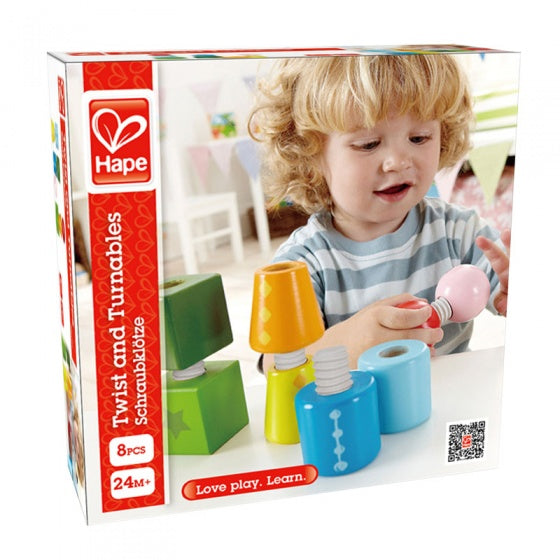 houten blokken Twist & Turnables 8-delig