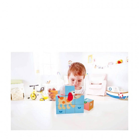 blokkenpuzzel Friendship junior hout 9-delig