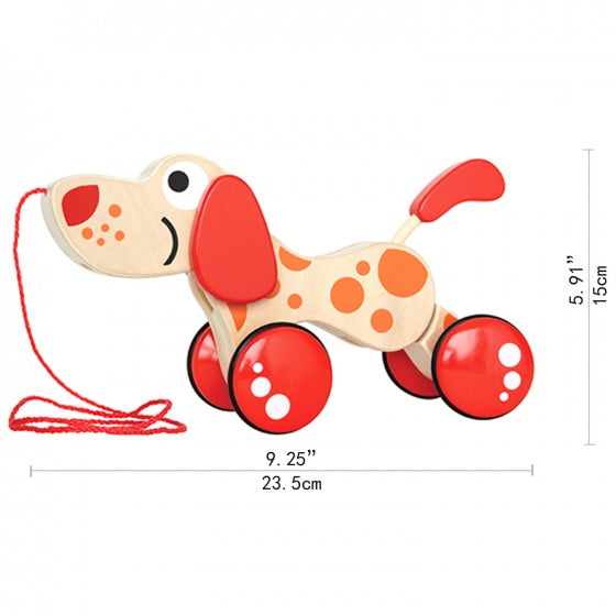houten trekdier hond 23