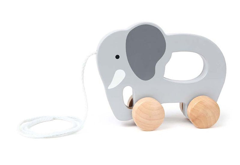 houten trekdier olifant 14
