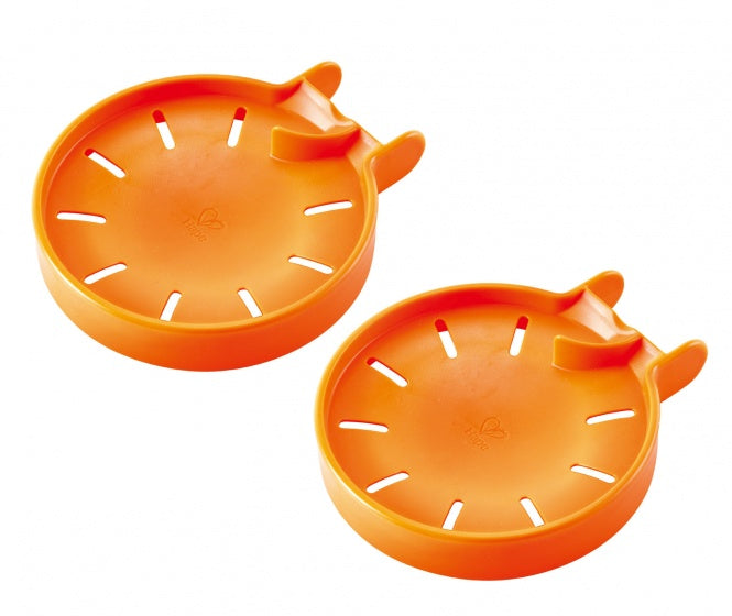 knikker opvangbak 2 stuks oranje