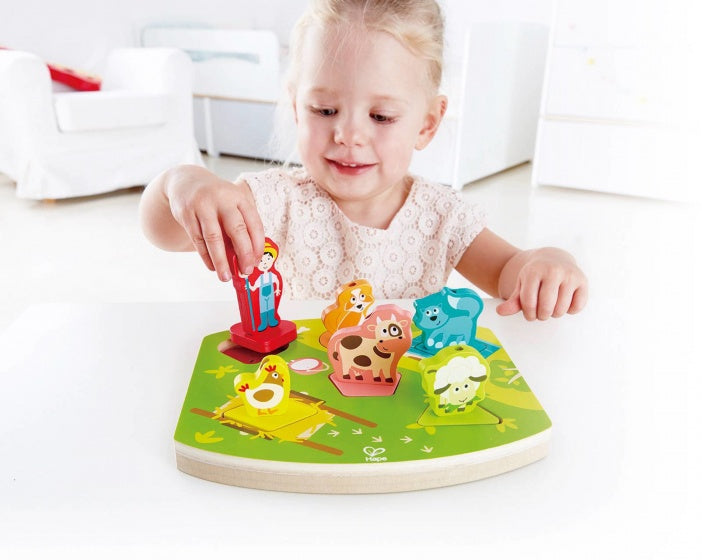 puzzel boerderijgeluiden 6 stukjes