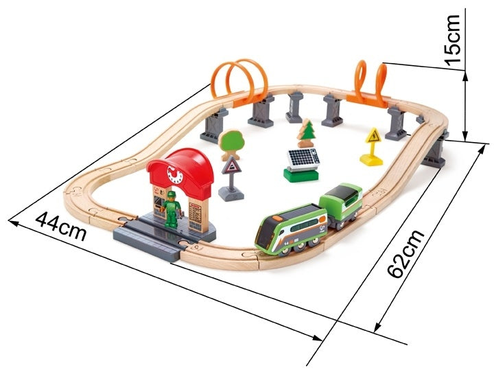 treinset Solar Power Circuit 62 x 44 x 15 cm