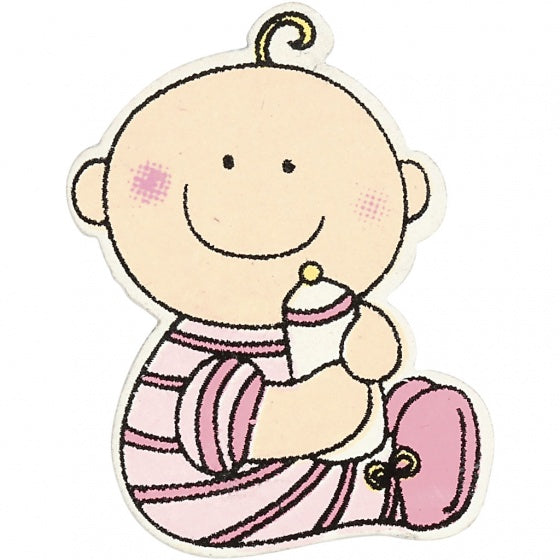 houten ornament baby 3