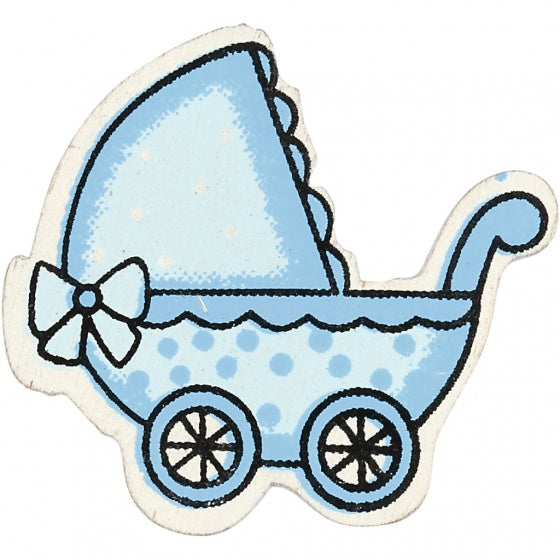 houten ornament kinderwagen 3
