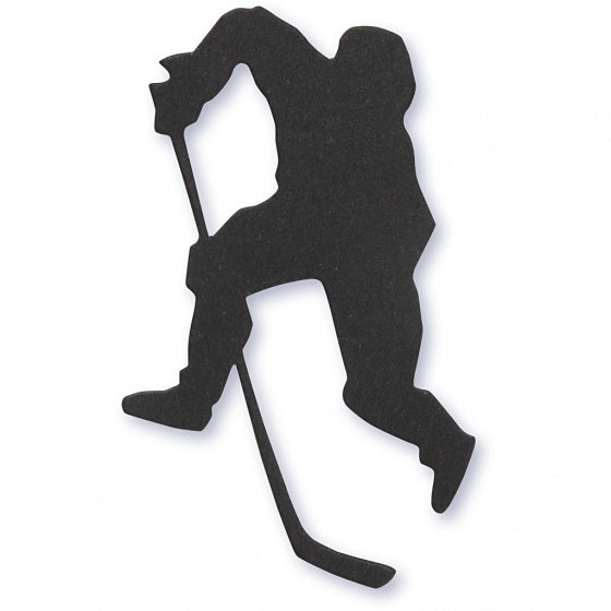 silhouette ijshockey speler zwart 54 x 64 mm 10 stuks