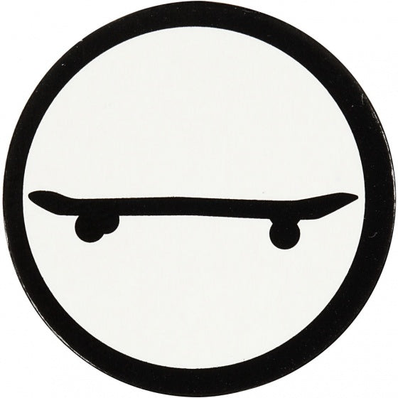 silhouette skateboard zwart/wit 25 mm 20 stuks