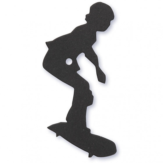 silhouette skater zwart 56 x 67 mm 10 stuks