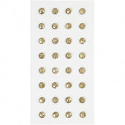strasstenen goud 8 mm 32 stuks