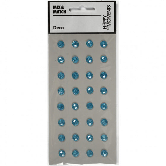 strasstenen lichtblauw 8 mm 32 stuks