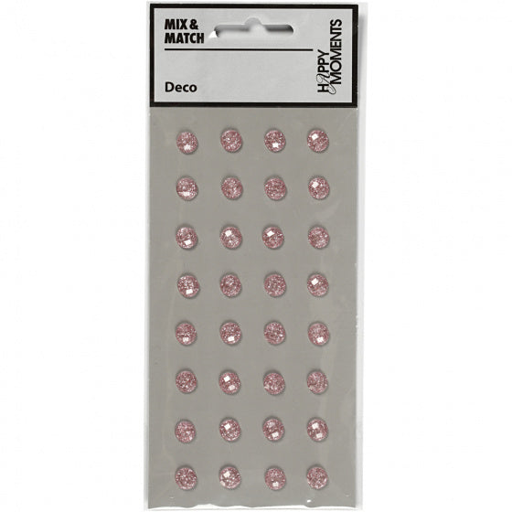strasstenen roze 8 mm 32 stuks
