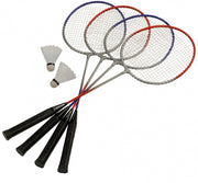 badmintonset 65 cm grijs/blauw 10-delig