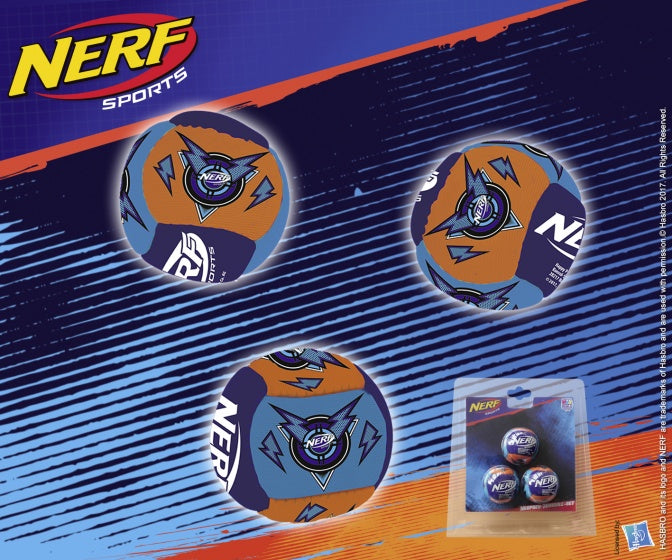 NERF Sports mini-ballen neopreen 5 cm geel 3 stuks