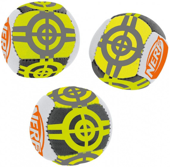 NERF Sports mini-ballen neopreen 5 cm geel 3 stuks
