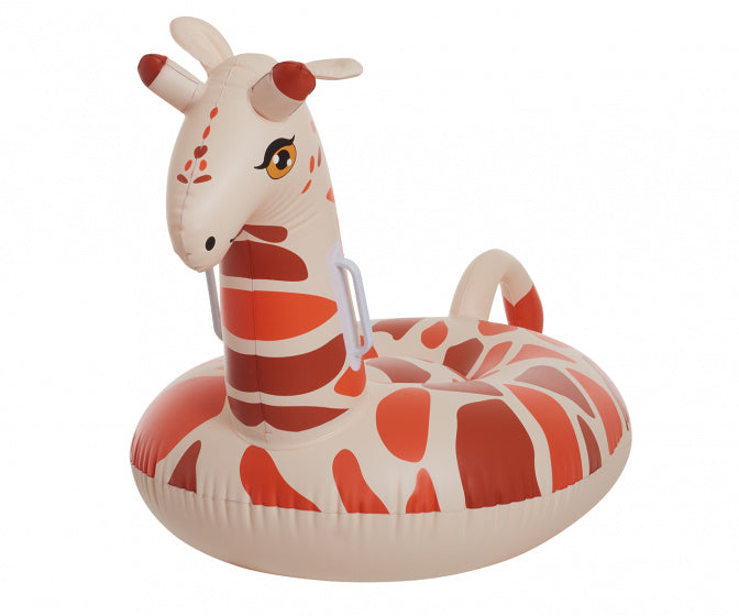 opblaasdier Giraffe 93 cm bruin