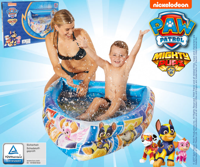 opblaaszwembad Paw Patrol 120 x 82 x 26 cm blauw