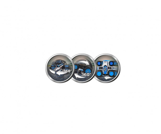 RC Spin Dirfter 360 27 MHz 15 cm blauw/zilver