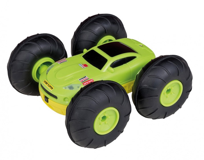 RC Stunt Flipper 15 cm groen/geel
