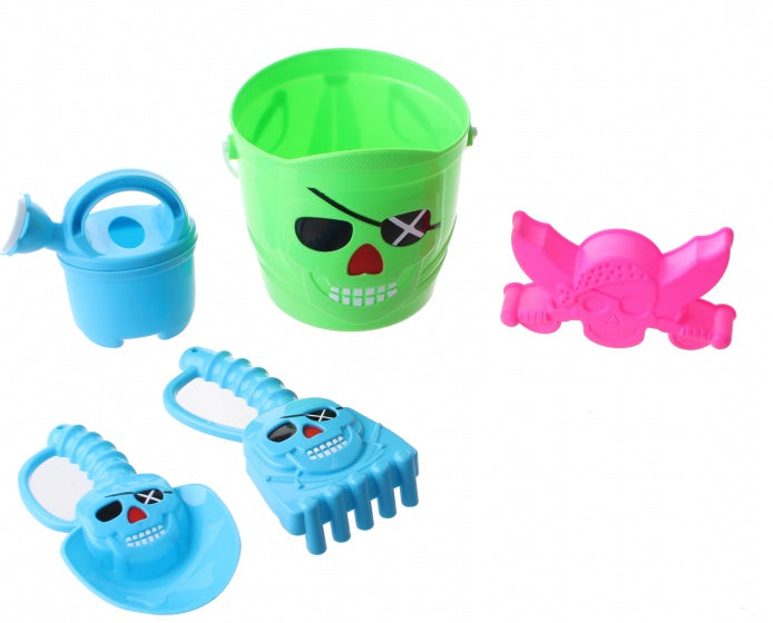 strandspeelgoed set piraat 15 cm 5-delig groen