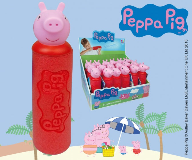 waterspuiter Peppa Pig 19 cm foam rood