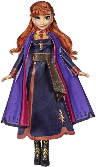 speelfiguur Frozen 2 Singing Anna 30 cm blauw