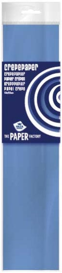crêpepapier The Paper Factory 250 cm blauw