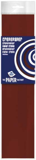 crêpepapier The Paper Factory 250 cm donkerbruin