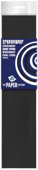 crêpepapier The Paper Factory 250 cm zwart