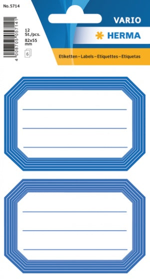 etiketten 12 stuks 82 x 55 mm wit