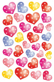 stickers harten 36 stuks multicolor