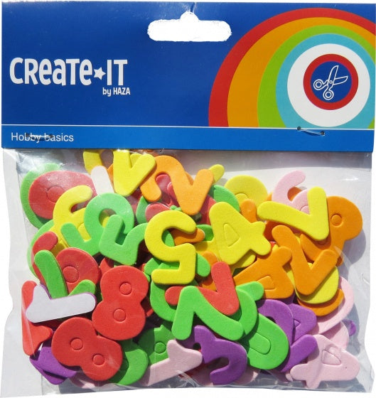 foamstickers Create It - Cijfers 100 stuks