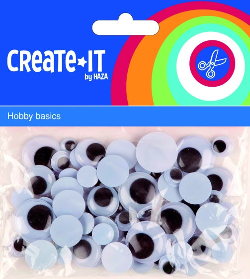 knutselset Create It - Bewegende Ogen 75 stuks