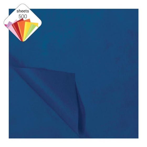 zijdevloeipapier 500 vellen 50 x 70 cm marineblauw
