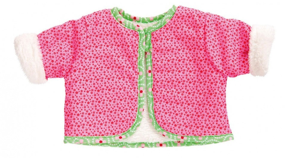 dubbelzijdige jas met broek voor een pop van 35-45 cm