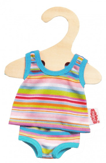 poppenondergoed blauw voor pop van 20-25 cm