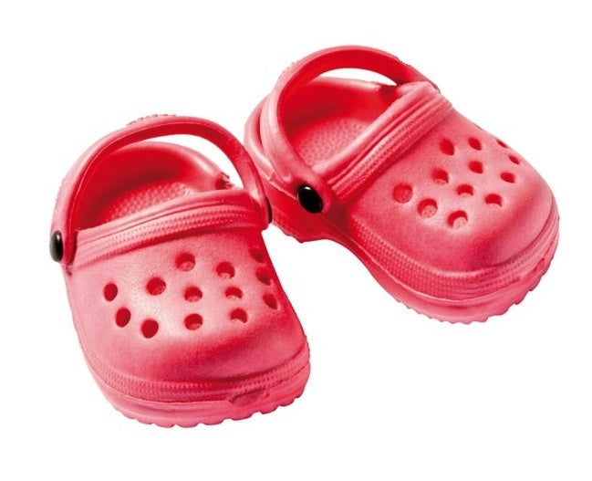 poppenschoen clogs roze 38-45 cm
