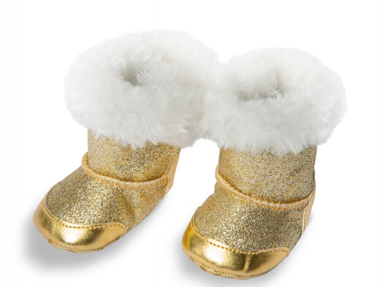 poppenschoenen laarzen meisjes 38-45 cm polyester goud