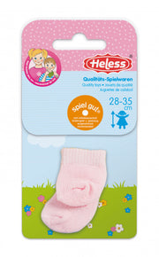 poppensokjes voor pop van 28-35 cm roze