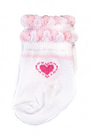 poppensokjes voor pop van 28-35 cm wit