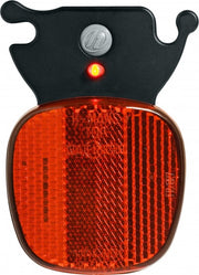 achterlicht led H-Rail batterijen zwart/rood
