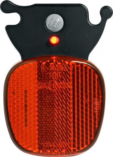 achterlicht led H-Rail batterijen zwart/rood