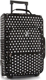 koffer junior 20 liter polyester zwart/wit